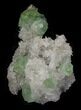 Sea Green  Fluorite on Quartz - China #32496-3
